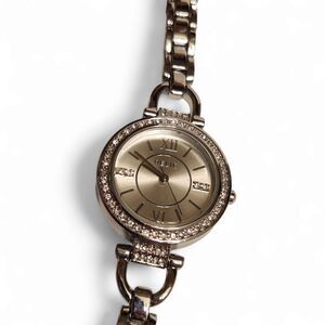 Relic Women's Silver Dress Watch – ZR34414 – Jeweled Bezel, Minimal Wear